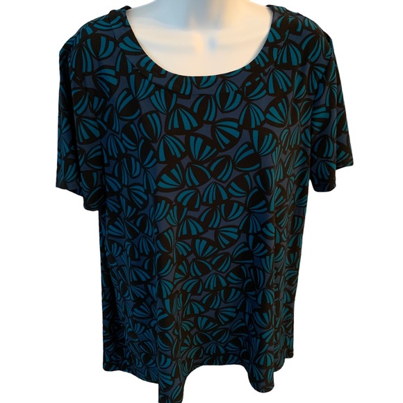 Anne Klein Print Blouse Sz 0X NWT - Picture 1 of 11